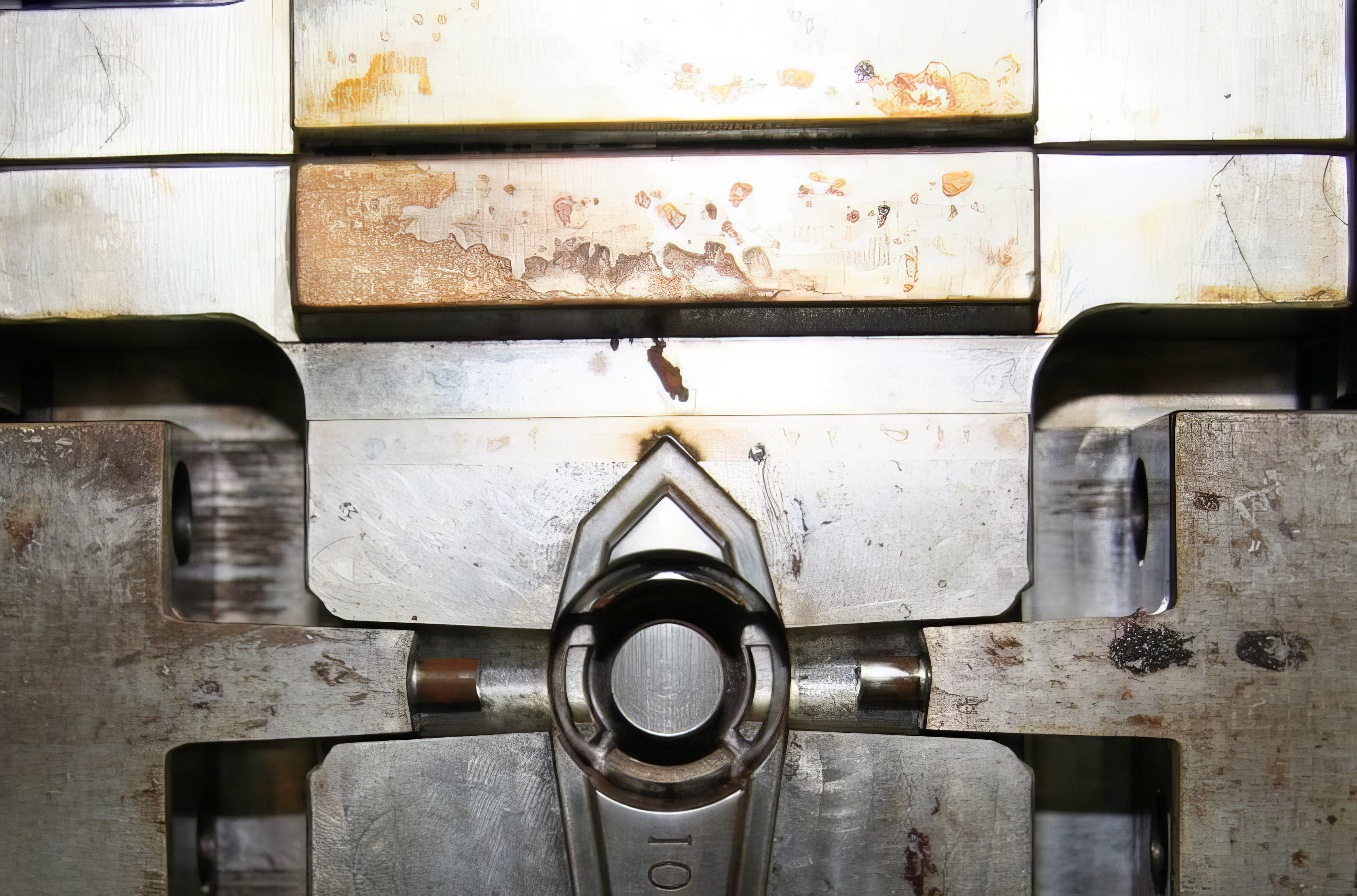 Molde antes da limpeza com gelo seco