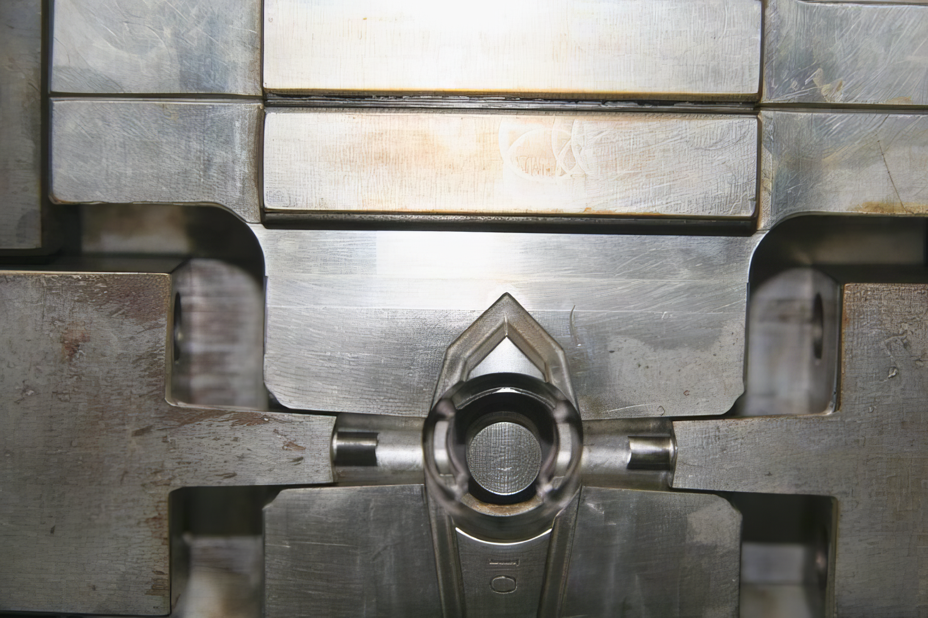 Molde após limpeza com gelo seco